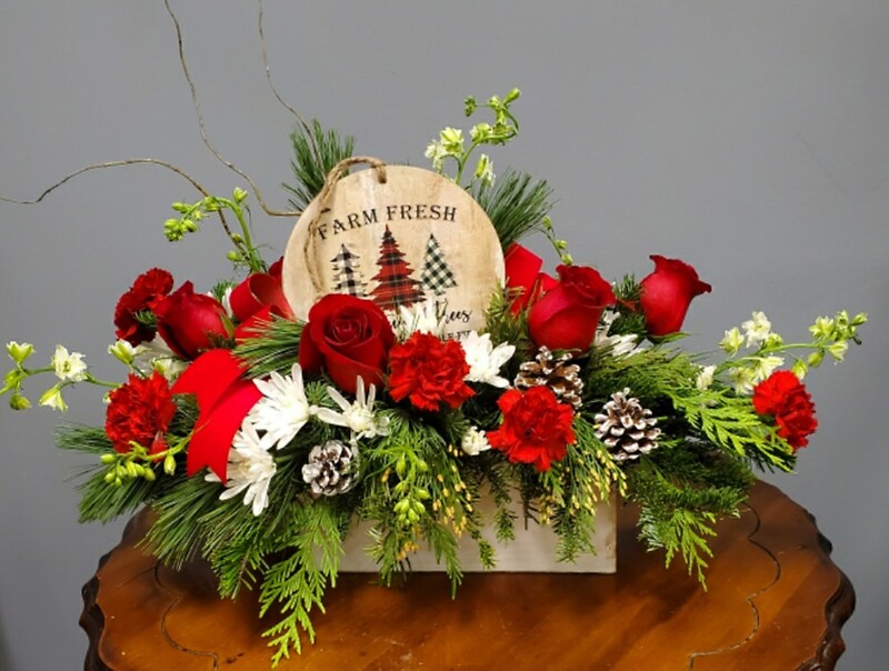 Farm Fresh Christmas arranged by a florist in Lexington, KY Bella