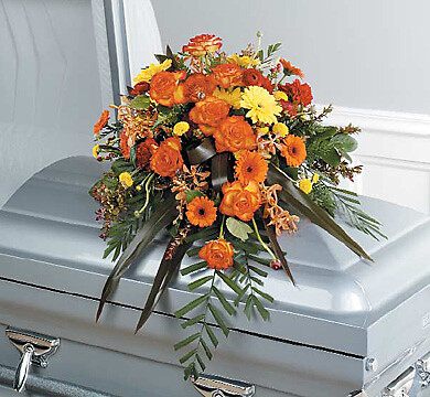 Autumn Passing Casket Spray