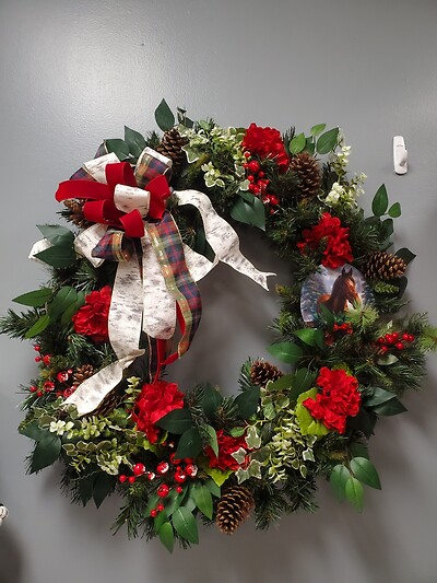 Horse Christmas Wreath