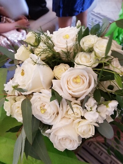 White Disney Bouquet