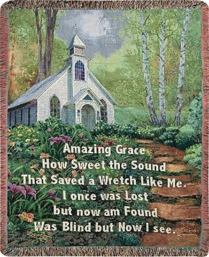 Amazing Grace How Sweet the Sound Throw