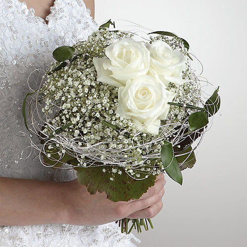 Roses and Baby's Breath Bouquet