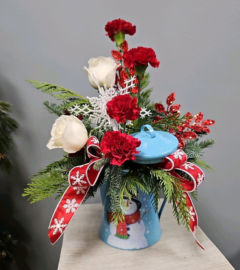 Country Snowman arranged by a florist in Lexington, KY Bella Blooms