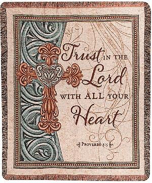 Trust In The Lord Tapestry Throw