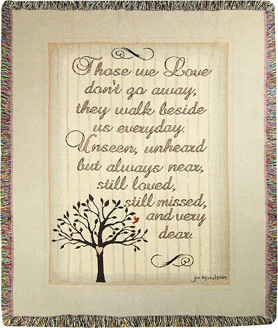Those We Love Tapestry Throw