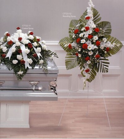 Purity and Love Casket Spray