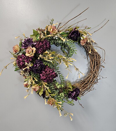 Plum wreath